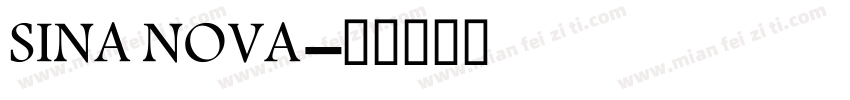 SINA NOVA字体转换